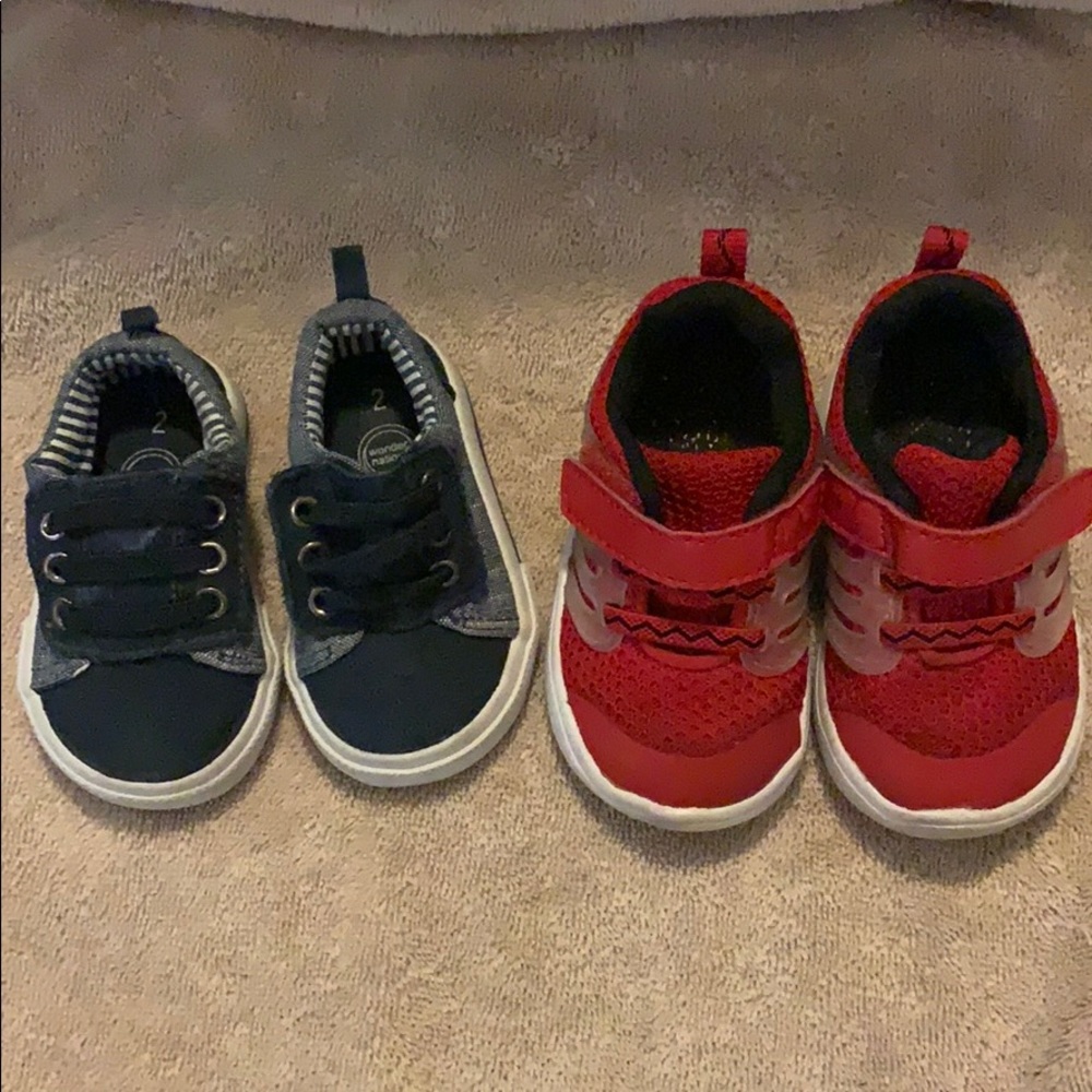 Size 2 and size 4 toddler shoes
